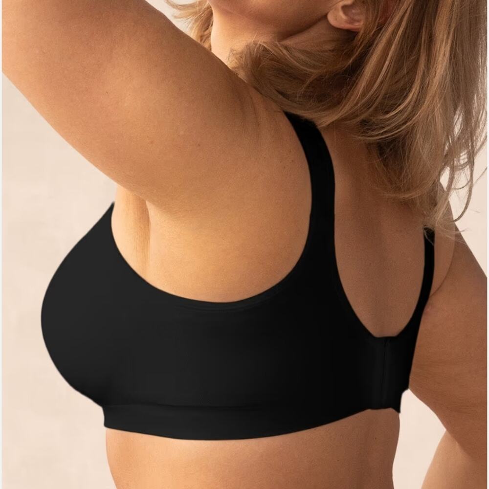 Truekind Daily Comfort Wireless Shaper Bra - Black Seamless Plus Size 2X - NEW - Picture 4 of 13